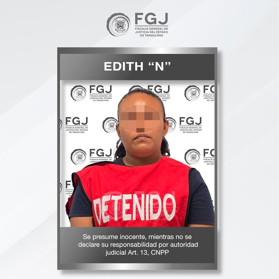 Detienen en Tampico a Edith “N” por homicidio calificado de ocho personas en 2019